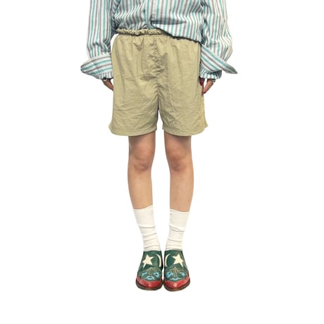 【USED】90's-00'S NIKE NYLON SHORTS BEIGE