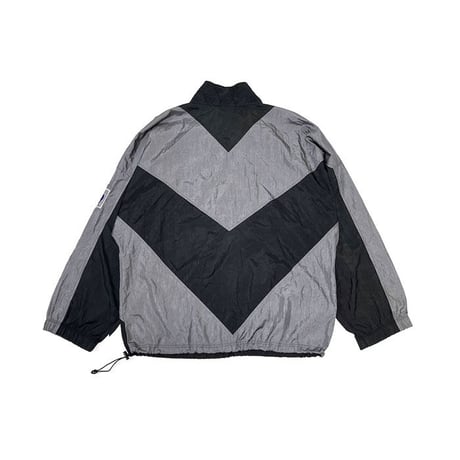 【USED】90'S OLD UMBRO OVERSIZED HALF-ZIP NYLON PULLOVER JACKET