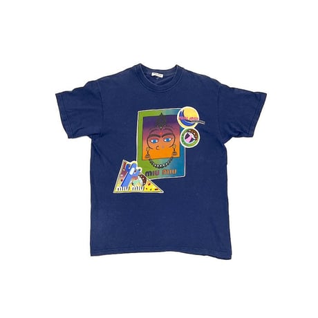 【USED】00'S MIU MIU PATCHWORK DESIGN T-SHIRT