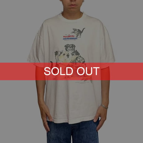 【USED】90's PETsMART where pets find families T-SHIRT