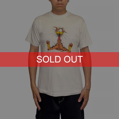 【USED】80's Berkeley Breathed Bill the Cat T-SHIRT