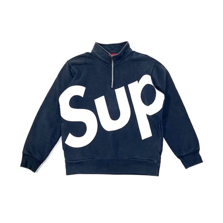 【USED】SUPREME 2015AW SUP HALF ZIP PULLOVER SWEATSHIRT