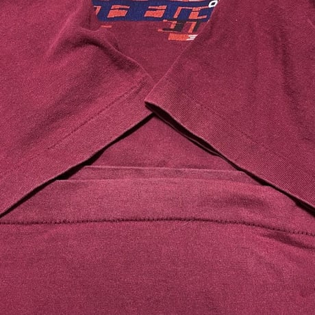 【USED】90'S THIRD STONE REFLECTOR GRAPHIC T-SHIRT WINE RED
