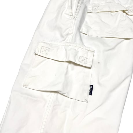 【USED】90's-00'S STUSSY CARGO PANTS WHITE