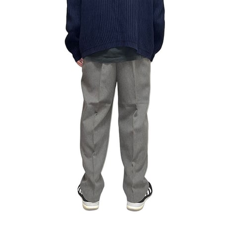 【USED】80'S-90'S BRIGGS NEW YORK SLACKS EASY PANTS GRY