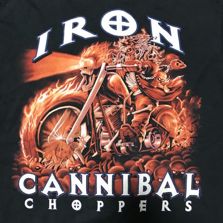 【USED】00'S IRON CANNIBAL CHOPPERS T-SHIRT