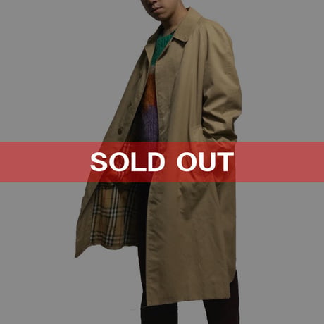 【USED】90'S BURBERRYS STAND FALL COLLAR COAT