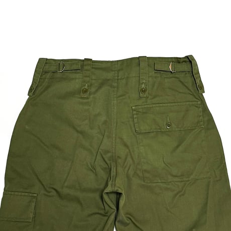 【USED】90s British Army Olive Fatigue Pants with Single Cargo Pocket