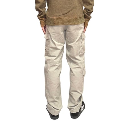 【USED】90's-00's STUSSY DUCK CARGO PANTS LIGHT GRAY