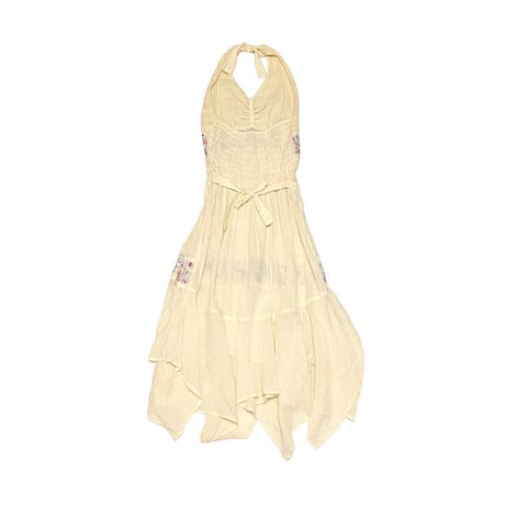 【USED】70'S BOHO HALTER DRESS