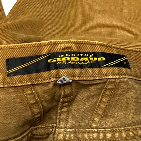 【USED】90's MARITHE + FRANCOIS GIRBAUD BARREL PANTS OCHER