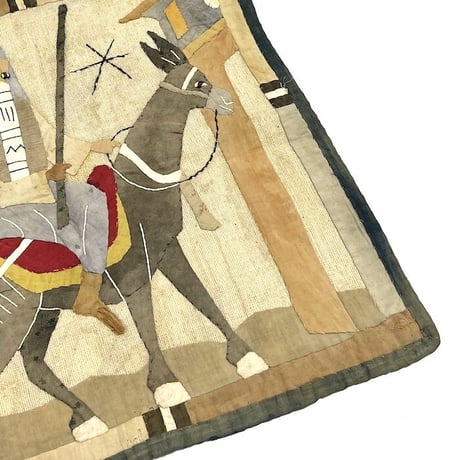 【USED】30'S-50'S HANDMADE EGYPTIAN PATCHWORK ART LAMA