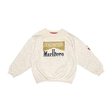 【USED】90's Marlboro Gold Logo Lizard Series Crewneck Sweatshirt