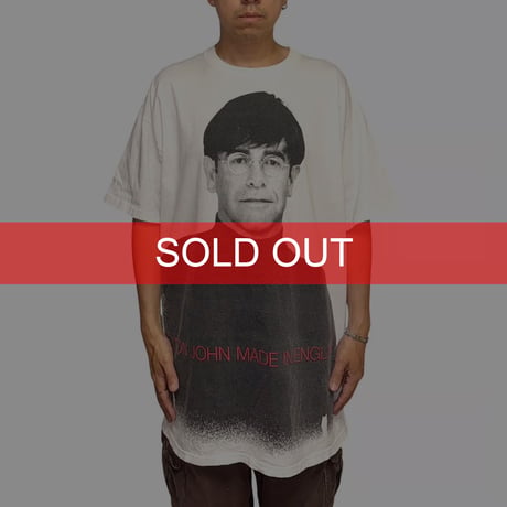 【USED】90's ELTON JOHN MADE IN ENGLAND T-SHIRT