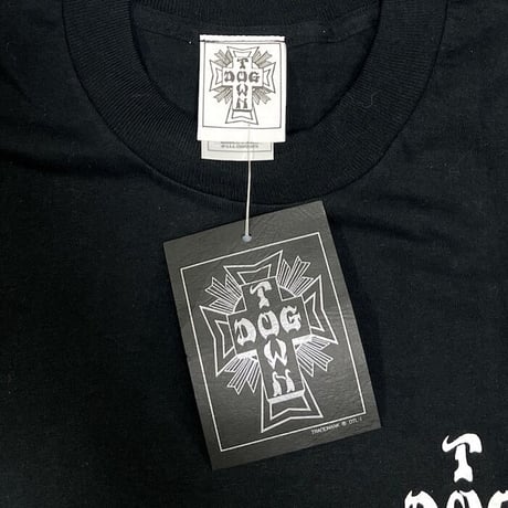 【DEAD STOCK】90'S-00'S DOG TOWN PINSTRIPE DESIGN T-SHIRT