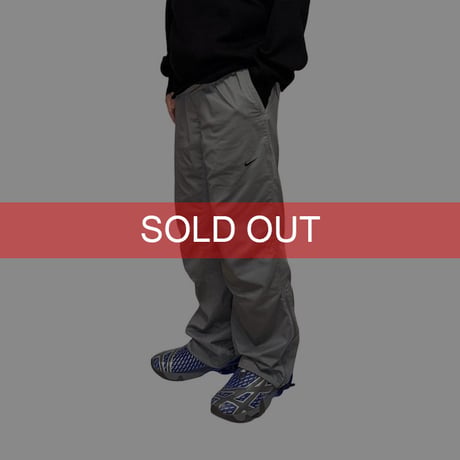 【USED】00's NIKE 3D KNEE POLY TRACK PANTS URBAN GRAY