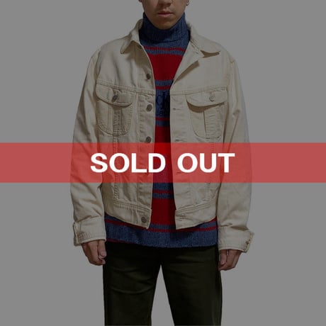 【USED】90'S RRL RALPH LAUREN WHITE DENIM JACKET TYPE "WESTERNER"