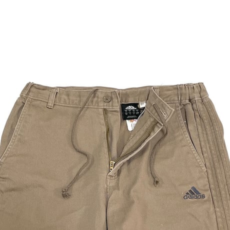【USED】00'S ADIDAS 3-STRIPES COTTON TROUSERS