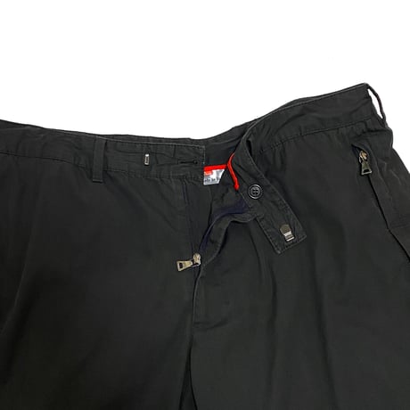 【USED】00'S PRADA LINEA ROSSA COTTON NYLON TROUSERS