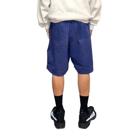 【USED】00's Oakley Software Zig-Zag Oval Logo Shorts Royal Blue