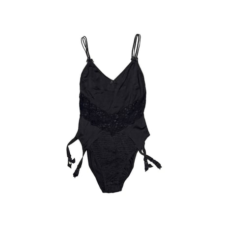 【USED】90's MOSCHINO Lingerie Bondage Layered Bodysuit by MARVEL Made in Italy