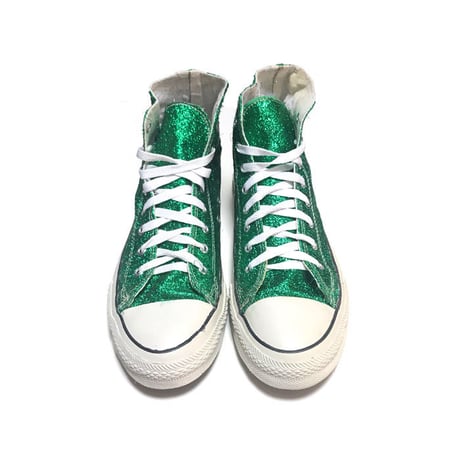 【USED】90'S CONVERSE GREEN GLITTER SNEAKERS MADE IN U.S.A.