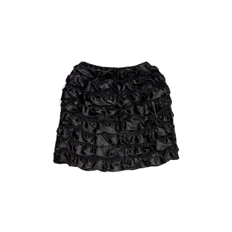 【USED】00's Hanna Andersson Satin Tiered Mini Skirt