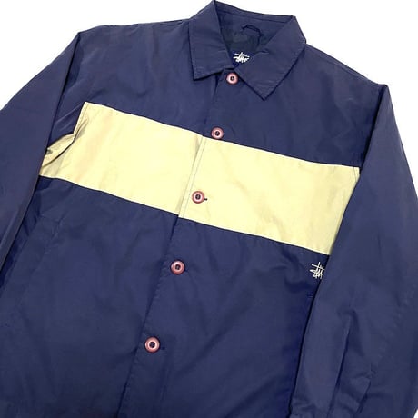 【USED】90'S-00'S STUSSY NYLON BUTTON JACKET