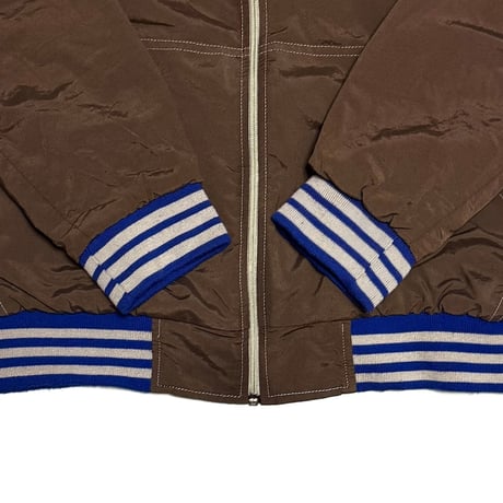 【USED】00's FRED PERRY High-Density Cotton Shell Zip Hoodie Brown