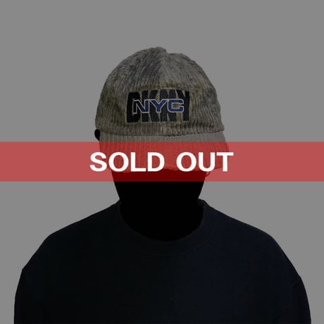 【USED】90'S  DKNY WIDE WALE CORDUROY CAP