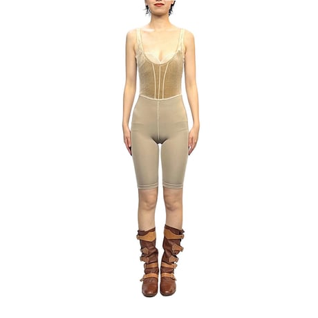 【USED】80's BODY SUIT BEIGE