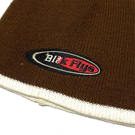 【USED】90'S BLACK FLYS KNIT BEANIE BROWN