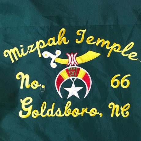 【USED】80'S SHRINE CLUB EMBROIDERY WORK SHIRT
