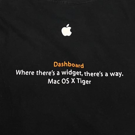 【USED】00's Apple Mac OS X Tiger T-SHIRT