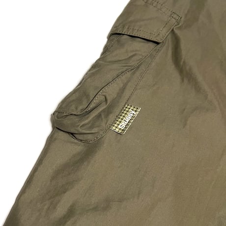 【USED】00's STUSSY MIXED FIBER 8-POCKET CARGO PANTS