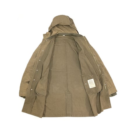 【USED】HUSSEIN CHALAYAN 2004-2005 AW  VINTAGE COTTON COAT with PILOT CAP