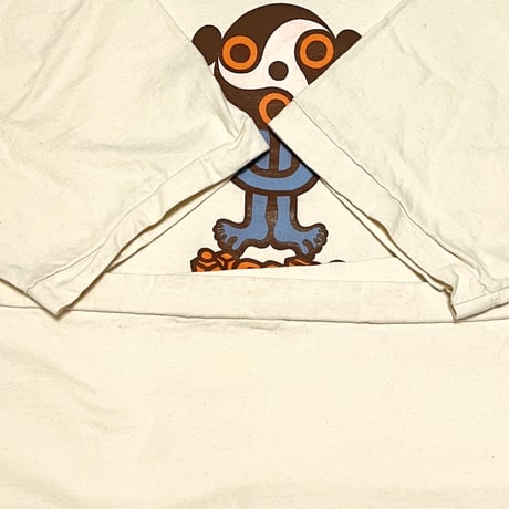 【USED】90's insane Look into my eyes T-SHIRT BEIGE