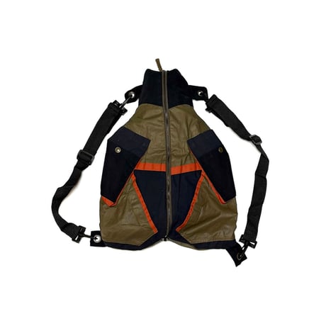 【USED】00's Marithe + Francois Girbaud PU COATED TRANSFORM JACKET SIZE:M