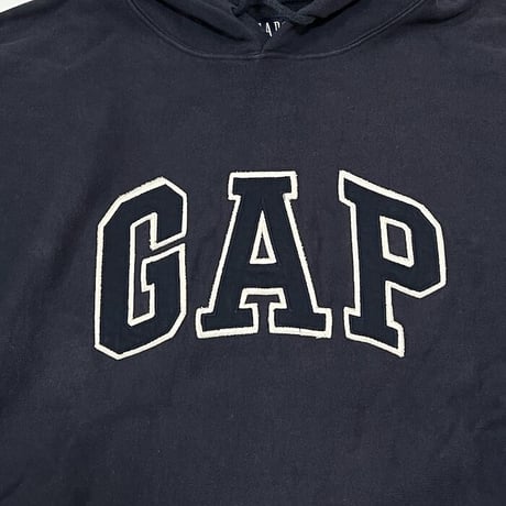 【USED】90'S-00'S OLD GAP REVERSE WEAVE TYPE LOGO PARKA