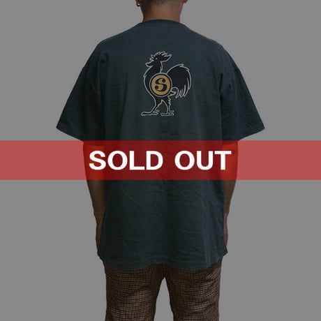 【USED】90'S STUSSY ROOSTER T-SHIRT