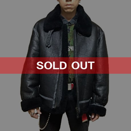 【USED】MOUTON B-3 AVIATOR JACKET BLACK