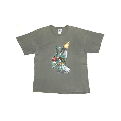 【USED】00's Star Wars Boba Fett × Disneyland Resort Cartoon Graphic T-shirt