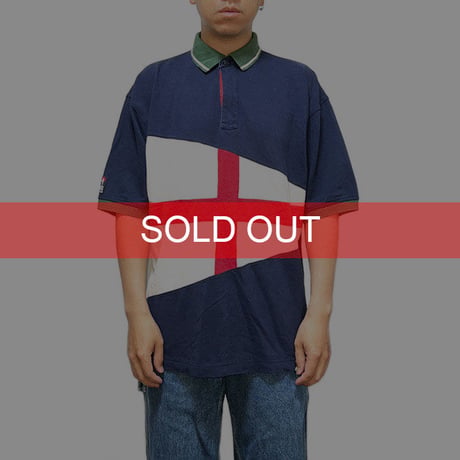 【USED】90'S TOMMY HILFIGER SAILING GEAR POLO SHIRT