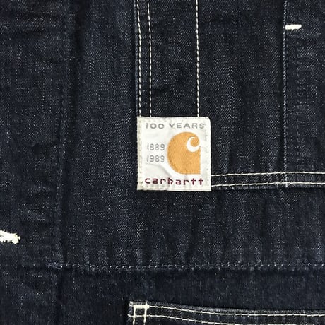 【USED】80'S CARHARTT 100 YEARS MEMORIAL MODEL DENIM COVERALL