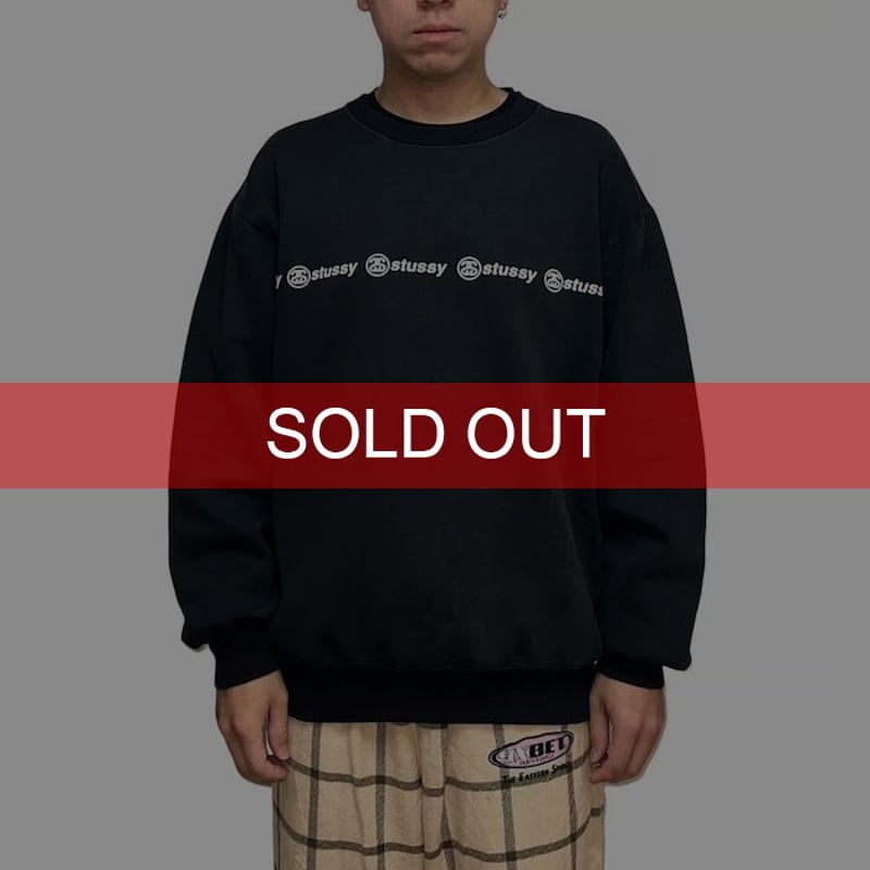 USED】90's STUSSY CHANEL LOGO LINE SWEATSHIRT |