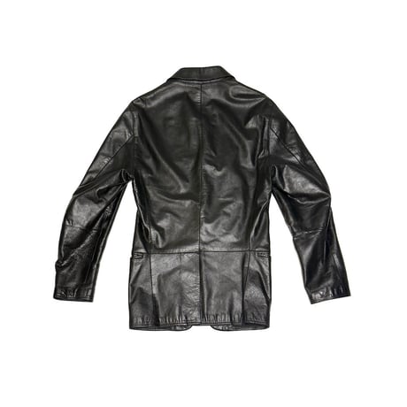 【USED】90's-00's EMPORIO ARMANI CALF LEATHER 3B BLAZER