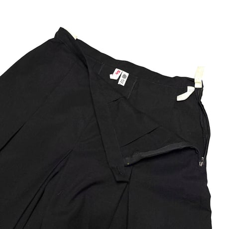 【USED】80's-90's Eastern-European Wool Blend Pleated Hakama Trousers