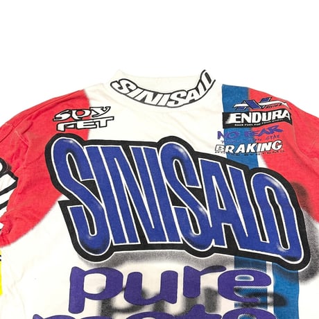 【USED】90's SINISALO Moto Clothes L/S T-SHIRT
