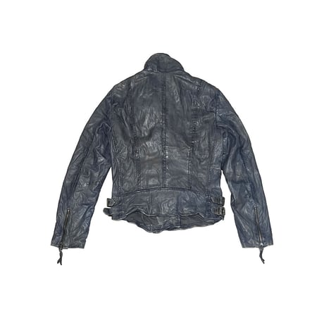 【USED】00's ESPRIT CRINKLE LAMB LEATHER MOTO JACKET