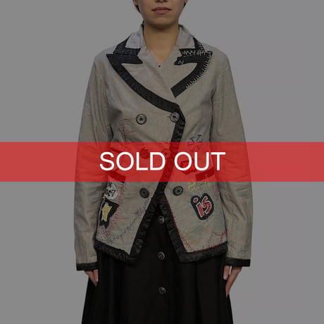 【USED】2010s Desigual Patchwork Chaos Tailored Jacket